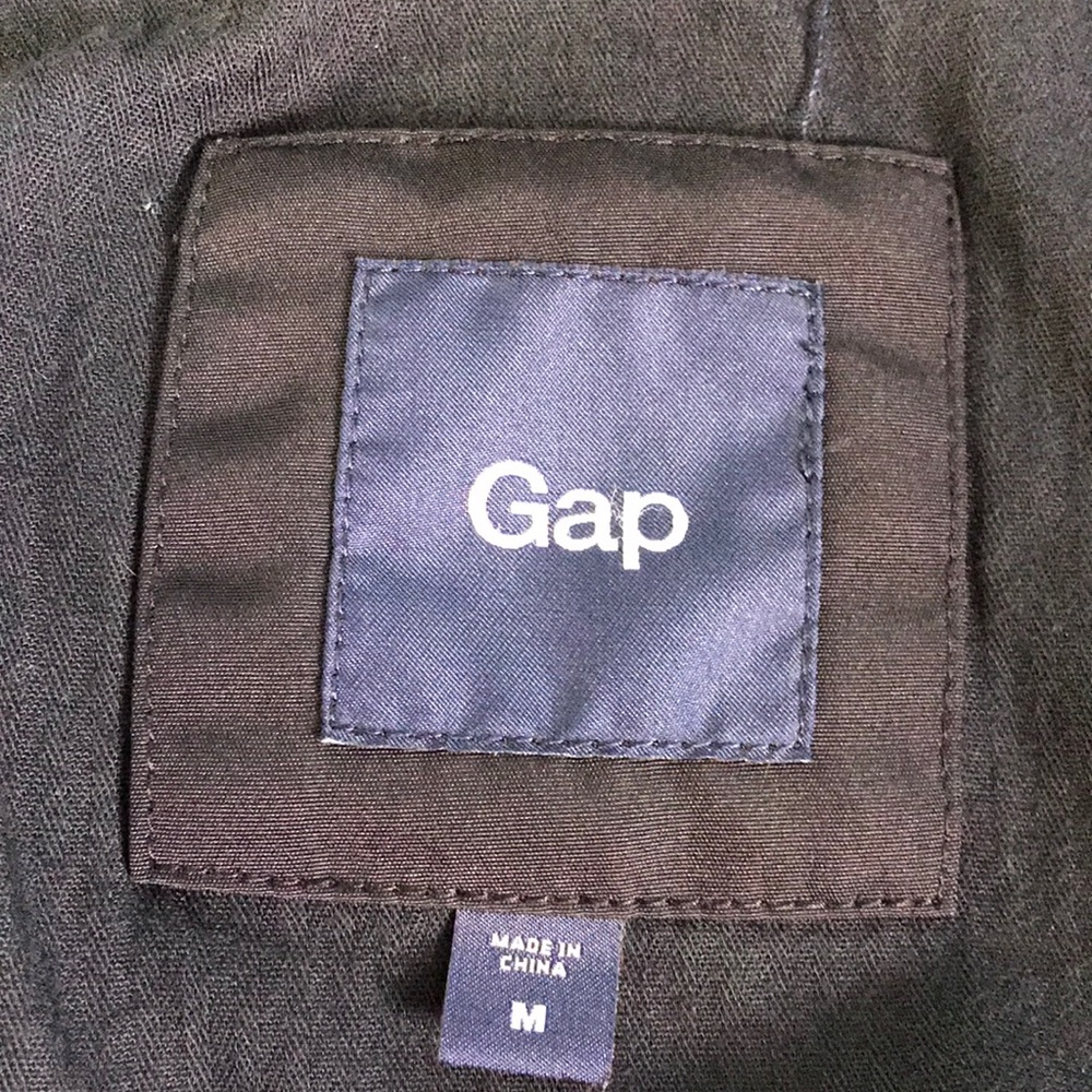 Gap Men’s Black Button/Zip Up Jacket Size Large - Picture 6 of 8